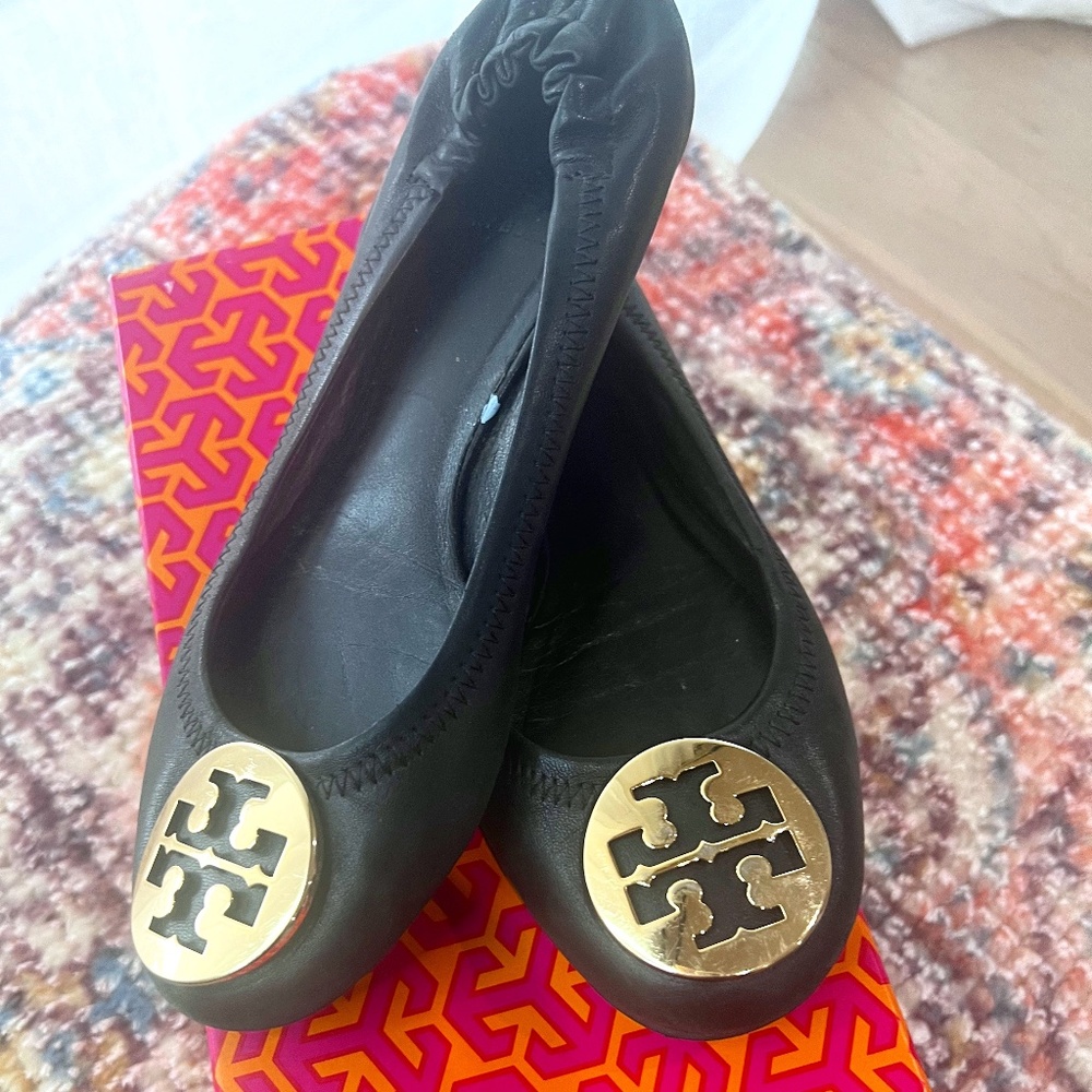 Tory Burch Classic Riva Ballet Flat SZ 37